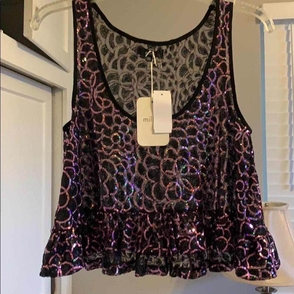 Cute here sequence crop top never worn